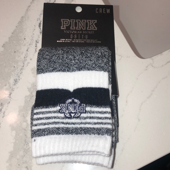 PINK Victoria's Secret Accessories - Pink crew socks , BRAND NEW IN PACKAGING
